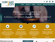 Tablet Screenshot of corporatesteps.com
